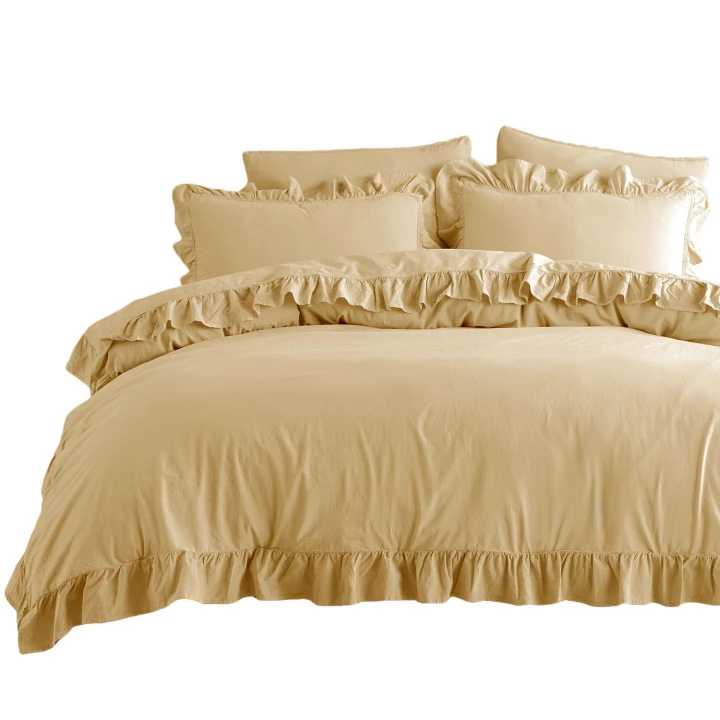 Pościel bawełniana SOYBEAN 160x200 STONEWASHED