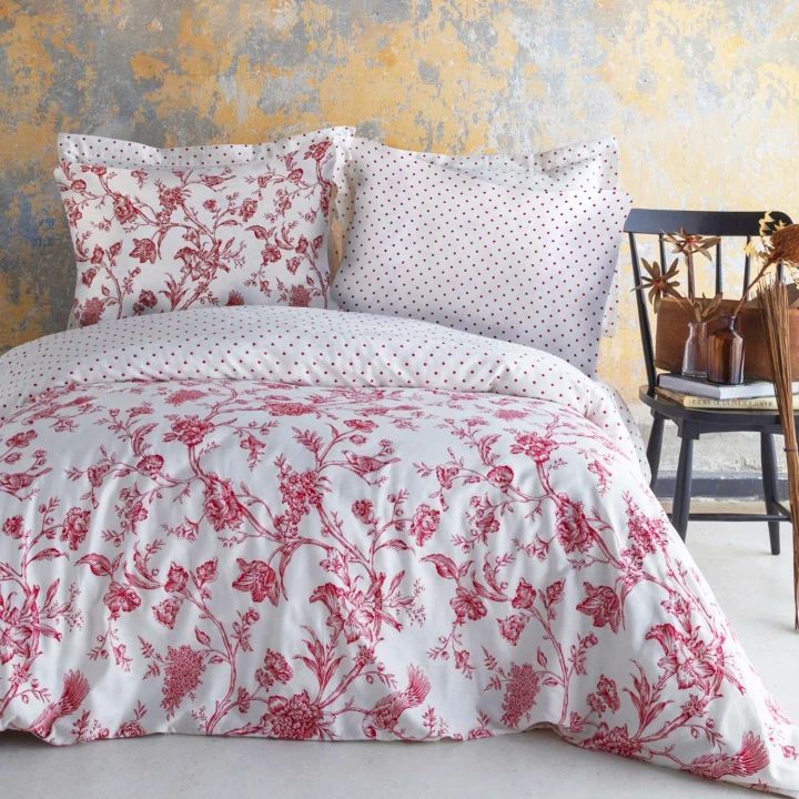 Pościel satyna bawełniana ROSE BLANC 220x200 LUXURY