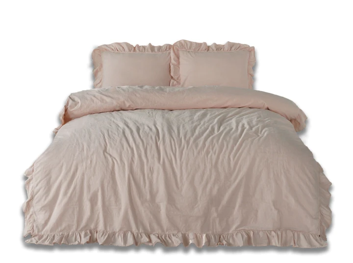 Pościel bawełniana CAMELLO ROSES 220X200 STONEWASHED