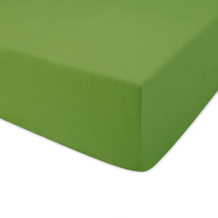 Prześcieradło jersey z gumką zielone 160x200