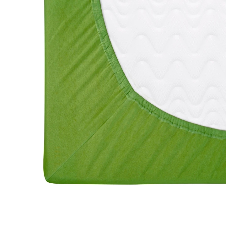 Prześcieradło zielone jersey z gumką 140x200