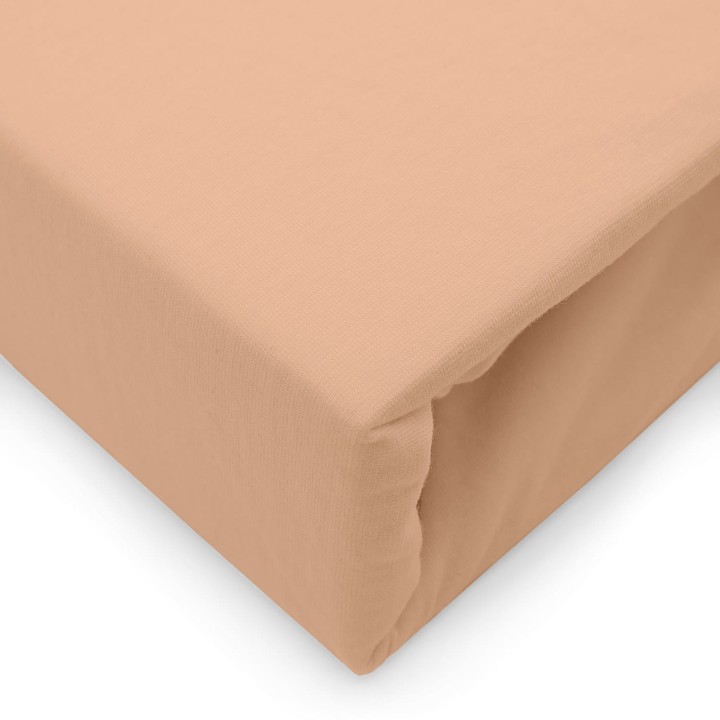 Prześcieradło jersey elastan z gumką różowe 160x200x30