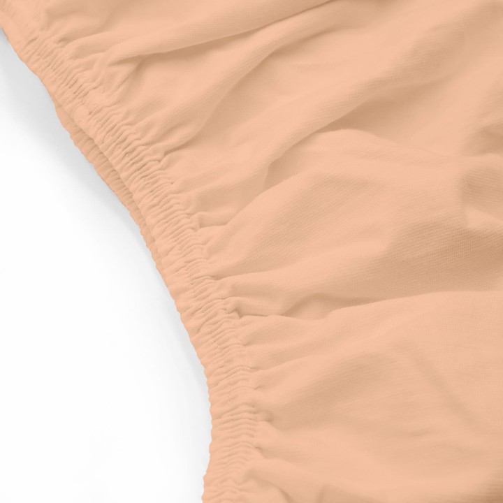 Prześcieradło jersey elastan z gumką różowe 160x200x30
