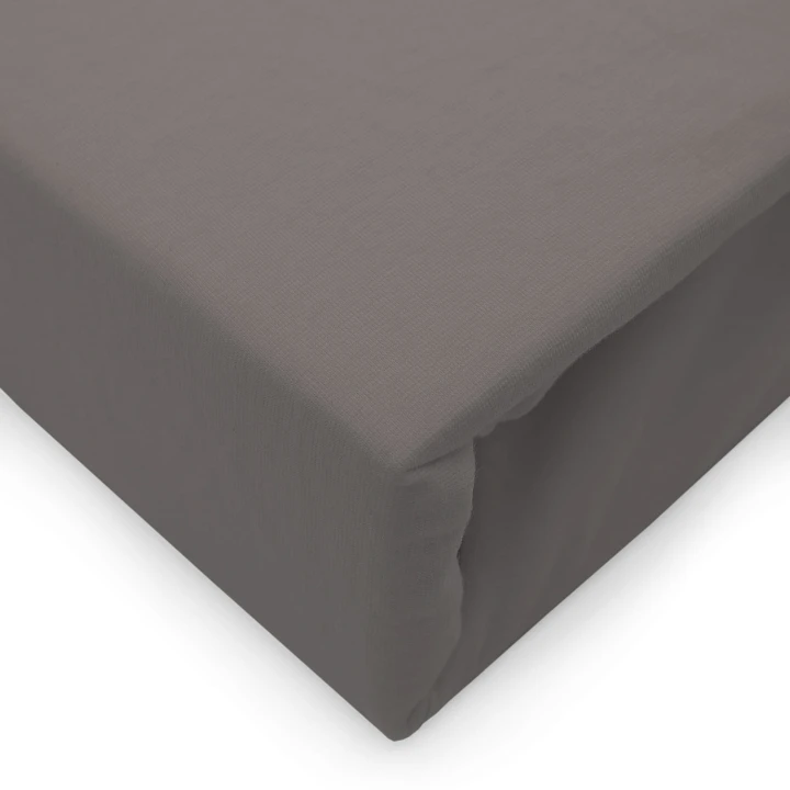Prześcieradło jersey elastan z gumką grafitowe 180x200x30