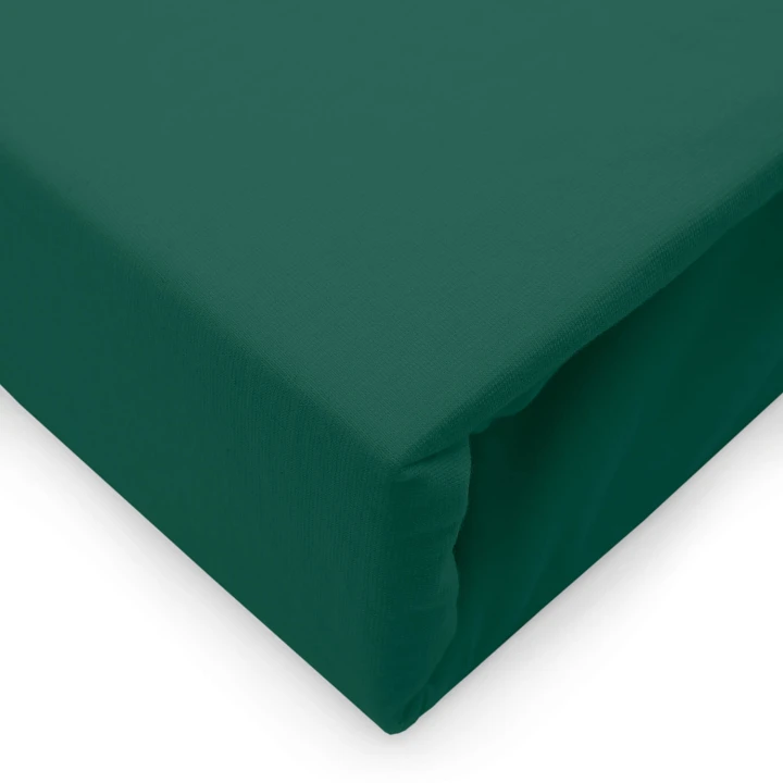Prześcieradło jersey elastan z gumką zielone 180x200x30