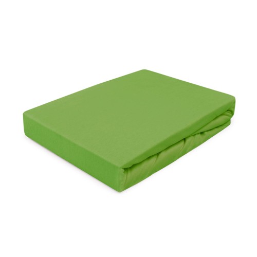 Prześcieradło zielone jersey z gumką 220x200