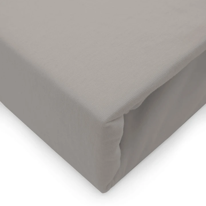 Prześcieradło jersey elastan z gumką szare 220x200x30