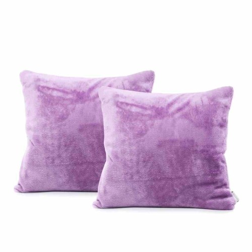 Poszewka dekoracyjna MIC 45x45 cm liliowa gładka klasyczna styl DecoKing