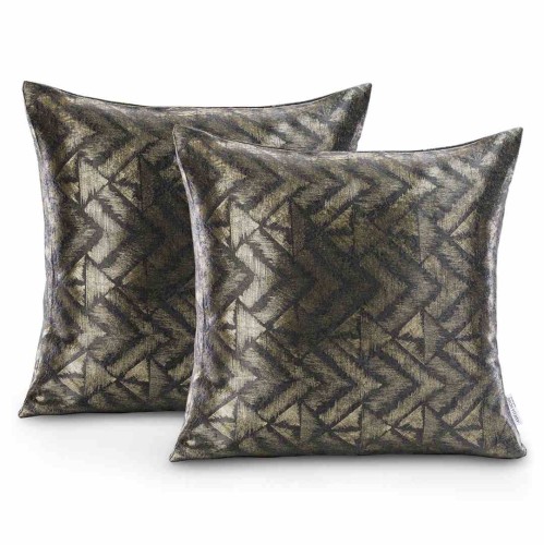 Poszewka dekoracyjna NAVIA grafitowa z efektem blackout 45x45 cm - AmeliaHome