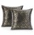 Poszewka dekoracyjna NAVIA grafitowa z efektem blackout 45x45 cm - AmeliaHome