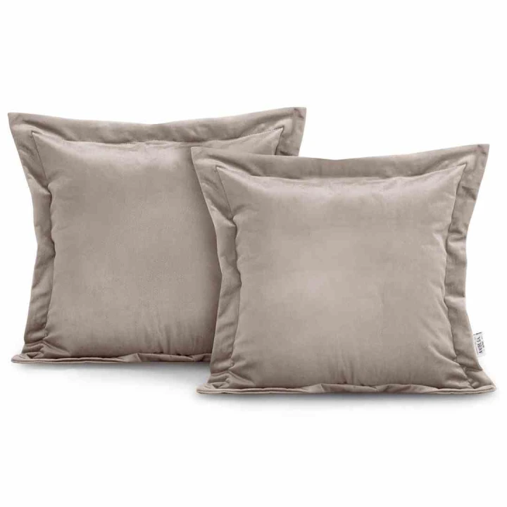 Poszewka dekoracyjna VELVET kolor beżowy styl glamour velvet 2szt. 45x45 ameliahome