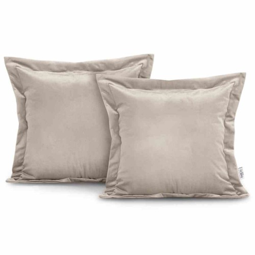 Poszewka dekoracyjna VELVET kolor kremowy styl glamour velvet 2szt. 45x45 ameliahome