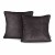Poszewka dekoracyjna Velvet w kolorze brązowym z lamówką 45x45 cm, styl glamour, AmeliaHome
