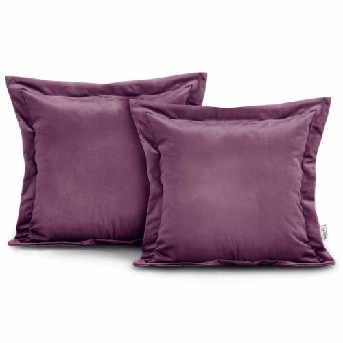 Poszewka dekoracyjna VELVET kolor fioletowy styl glamour velvet 2szt. 45x45 ameliahome