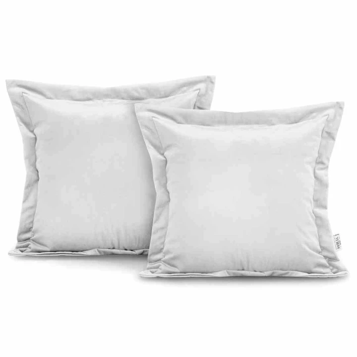 Poszewka dekoracyjna VELVET w kolorze białym, 45x45 cm, styl glamour, marka AmeliaHome
