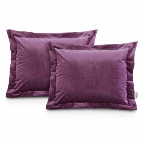 Poszewka dekoracyjna VELVET kolor fioletowy styl glamour velvet 2szt. 50x70 ameliahome