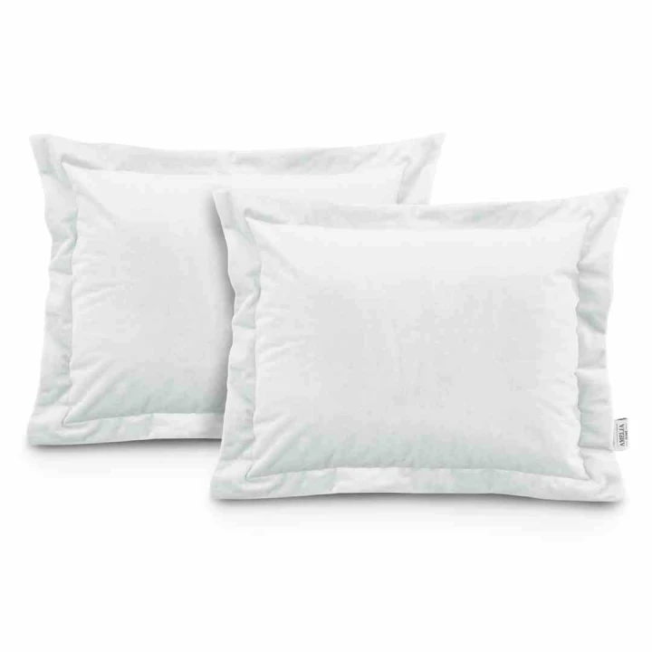 Poszewka dekoracyjna VELVET kolor biały styl glamour velvet 2szt. 50x70 ameliahome