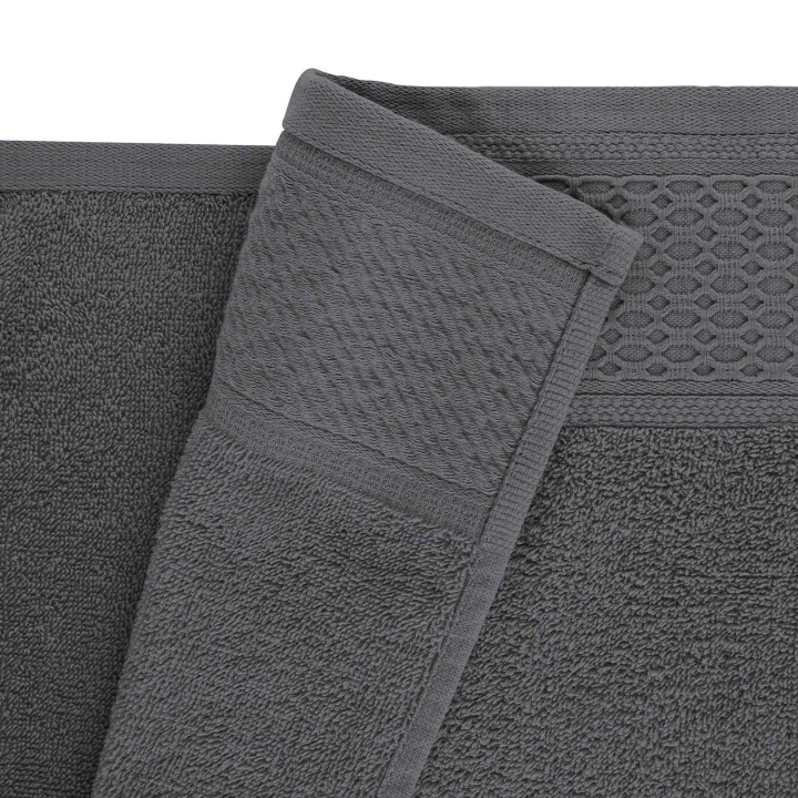 Ręczniki bawełniane 100% Solano ciemny popiel 50x90+70x140