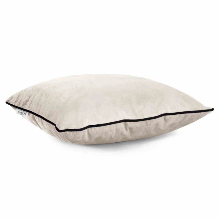 Poszewka dekoracyjna VELVET w kolorze kremowym 45x45 cm - styl glamour marki AmeliaHome