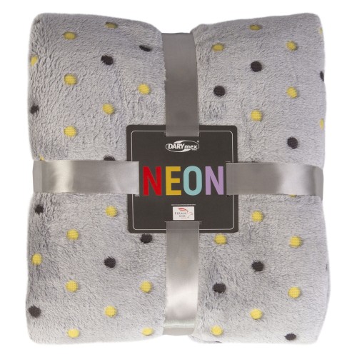 Koc Neon w kolorze popielatym, rozmiar 200x220 cm - idealny do Twojego wnętrza, teraz w promocyjnej ofercie!
