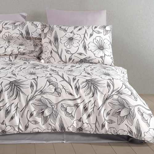 Elegancka pościel bawełniana satynowa CARINA 160x200 - zestaw premium dla komfortowego snu