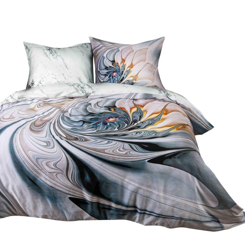 Pościel z satyny bawełnianej w rozmiarze 160x200 - elegancki zestaw z motywem
