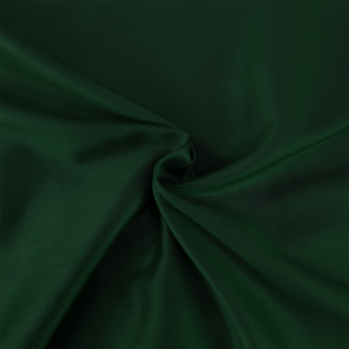 Elegancka pościel z satyny bawełnianej w butelkowej zieleni - zestaw 140x200 cm + poszewka 70x80 cm