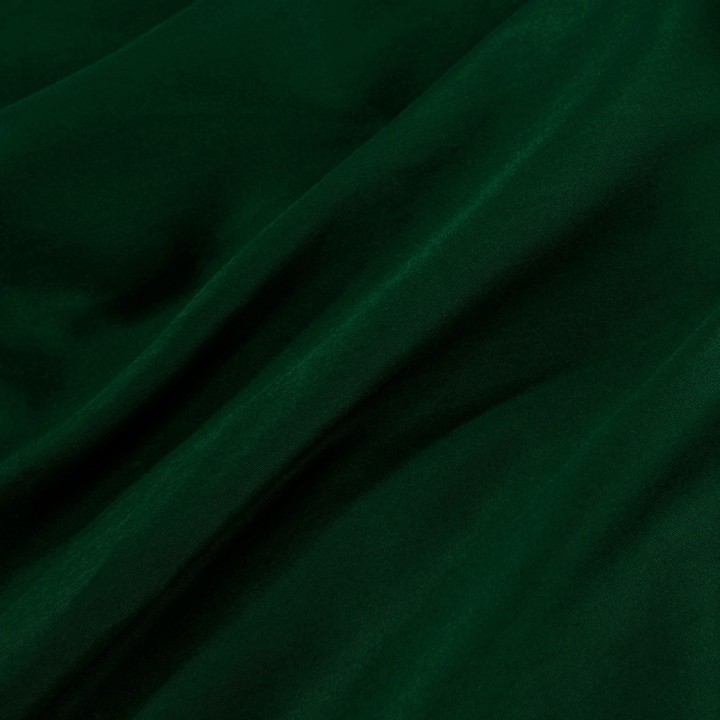 Elegancka pościel z satyny bawełnianej w butelkowej zieleni - zestaw 140x200 cm + poszewka 70x80 cm