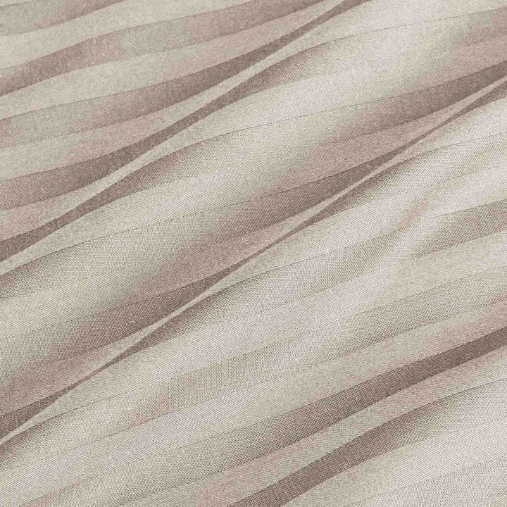 Pościel z satyny bawełnianej CIZGILI KREMOWA 220x200 cm - Ekskluzywna jakość i elegancki design do Twojej sypialni