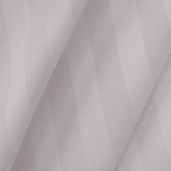 Pościel satynowa z bambusa i bawełny STRIPE GREY 220x200 + 2 poszewki 70x80 z listwą + 4 poszewki 40x40 BAMBOO
