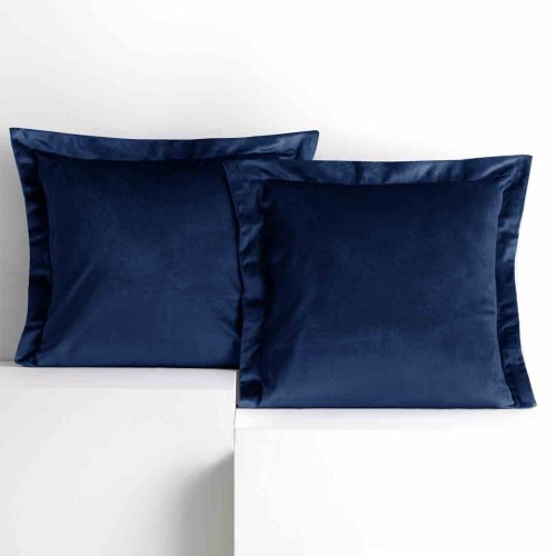 Poszewka dekoracyjna VELVET w kolorze indygo 45x45, zestaw 2 sztuki
