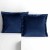 Poszewka dekoracyjna VELVET w kolorze indygo 45x45, zestaw 2 sztuki