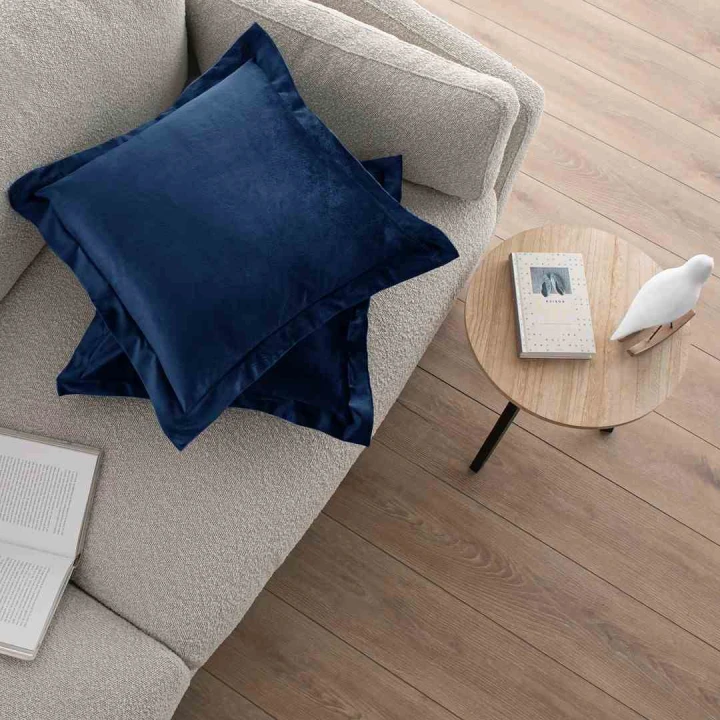Poszewka dekoracyjna VELVET w kolorze indygo 45x45, zestaw 2 sztuki