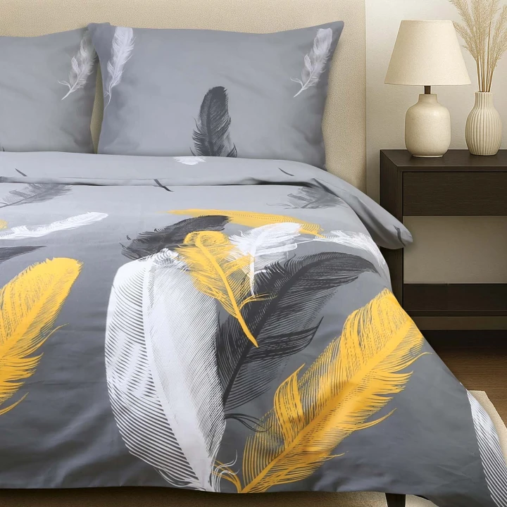 Pościel bawełniana SATYNLOVE 220x200 z poszewkami 70x80, elegancka i nowoczesna