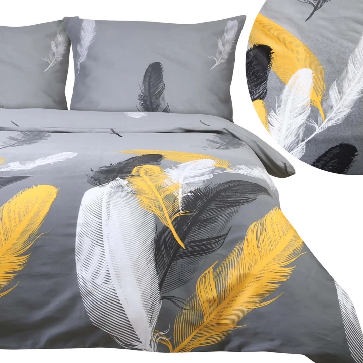 Pościel bawełniana SATYNLOVE 220x200 z poszewkami 70x80, elegancka i nowoczesna