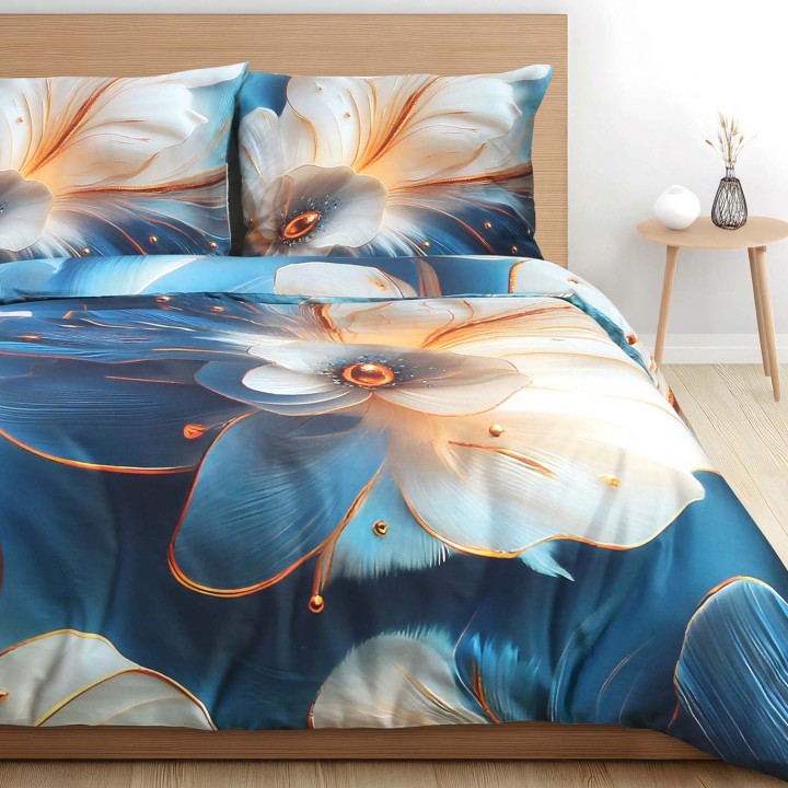 Pościel z satyny bawełnianej SATYNLOVE PREMIUM 220x200 cm z unikalnym wzorem