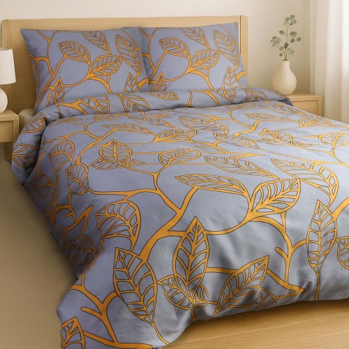 Pościel bawełniana SATYNLOVE 140x200 + poszewka 70x80, elegancki zestaw do sypialni