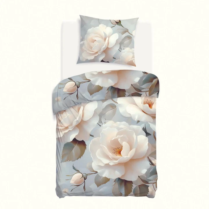 Pościel bawełniana SATYNLOVE PREMIUM 140x200 z poszewką 70x80, OEKO-TEX