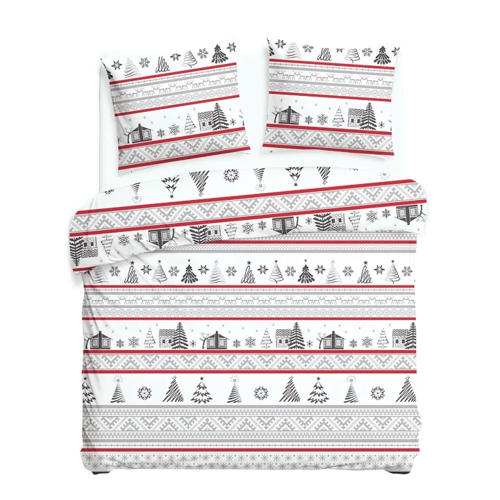 Elegancka pościel flanelowa FLANELOVE 180x200 cm. z zapięciem na zamek, 100% bawełna