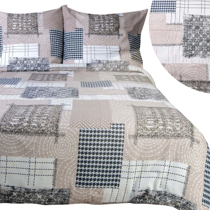Pościel flanelowa FLANELOVE 160x200 cm z zamkiem błyskawicznym, 100% bawełna