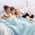 Koc Shleepy Błękitny Tłoczony żakardowo Nowoczesny 130x180 AmeliaHome