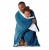 Koc Shleepy Indygo Tłoczony żakardowo Nowoczesny 130x180 AmeliaHome