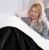 AmeliaHome - Koc czarny SHLEEPY - 70x150 cm.