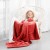 AmeliaHome - Koc czerwony SHLEEPY 70x150 cm.