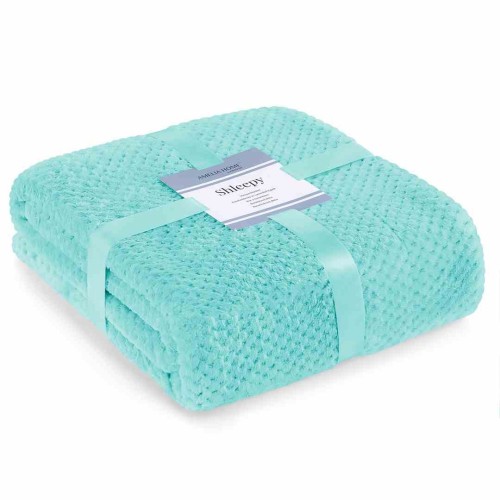 AmeliaHome - Koc SHLEEPY turkusowy - 70x150 cm.