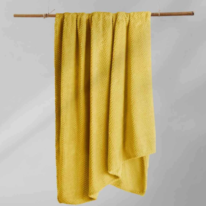 DecoKing koc HENRY kolor musztardowy 150x200 cm.