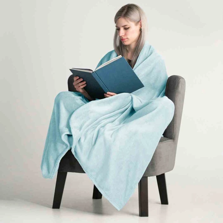 DecoKing koc - narzuta MIC kolor błękitny 150x200 cm.