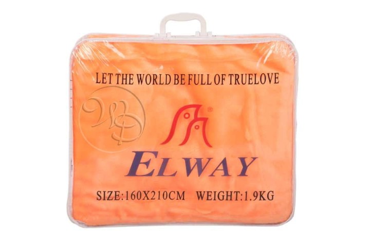 Opakowanie koca Elway - przezroczysta walizka.