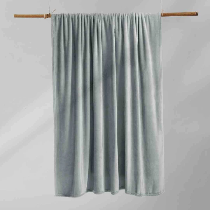 Koc MIC kolor szary gładki styl klasyczny 160x210