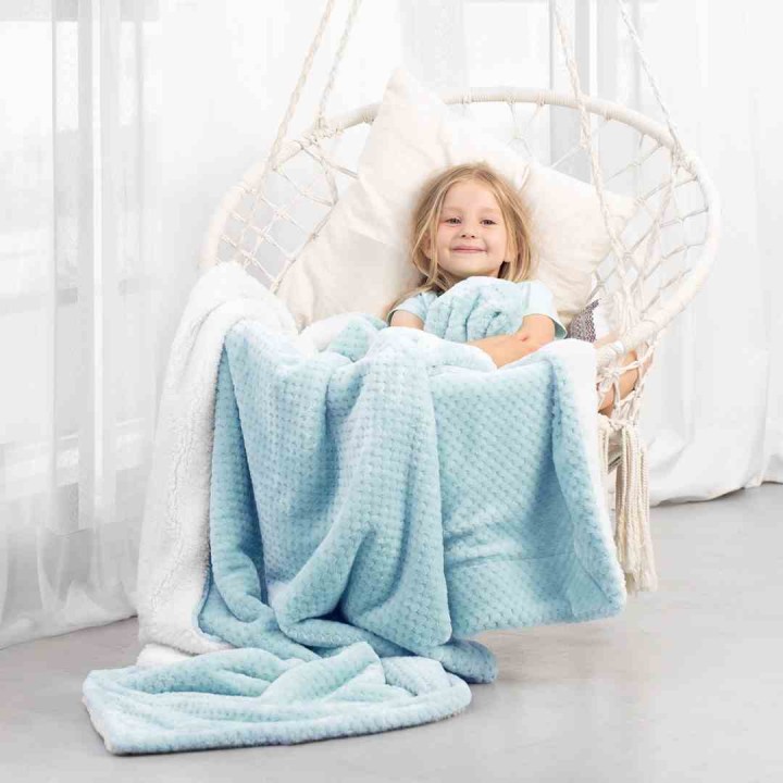 AmeliaHome - Koc SHLEEPY błękitny - 170x210 cm.